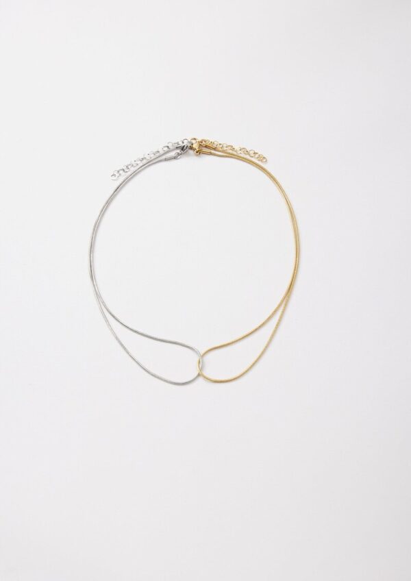 Halskette in Bicolor-Optik
