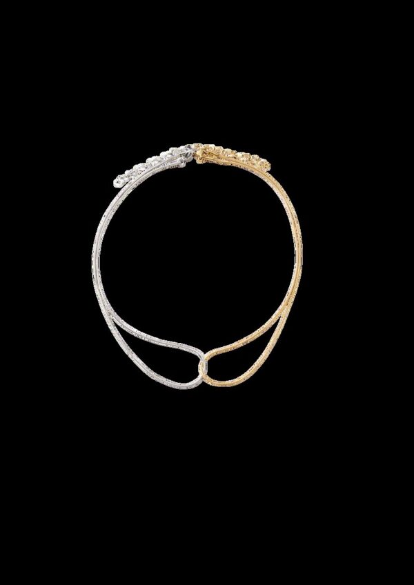 Halskette in Bicolor-Optik