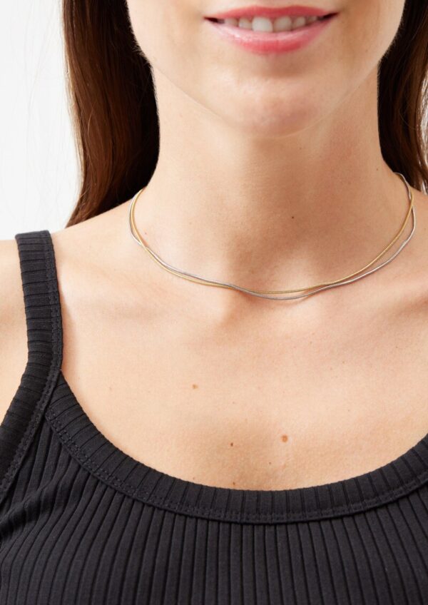 Halskette in Bicolor-Optik