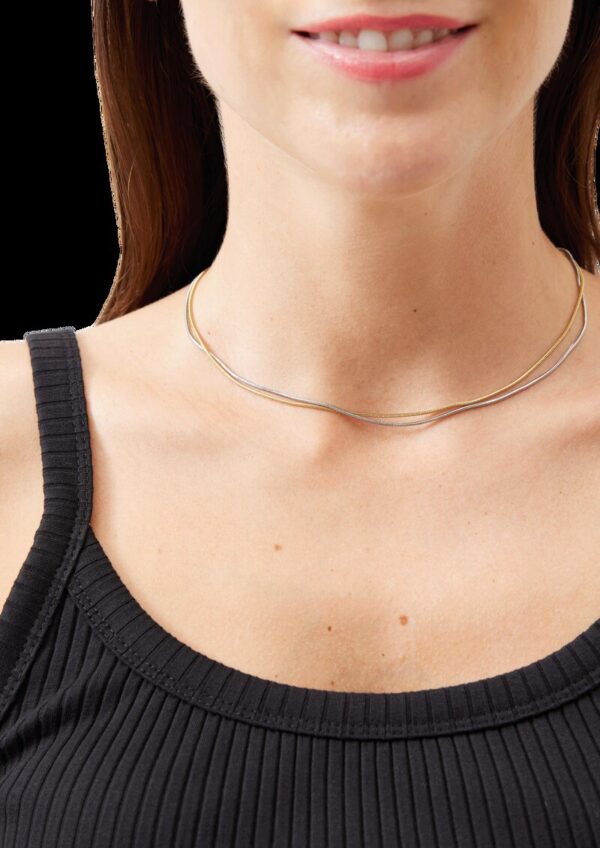 Halskette in Bicolor-Optik