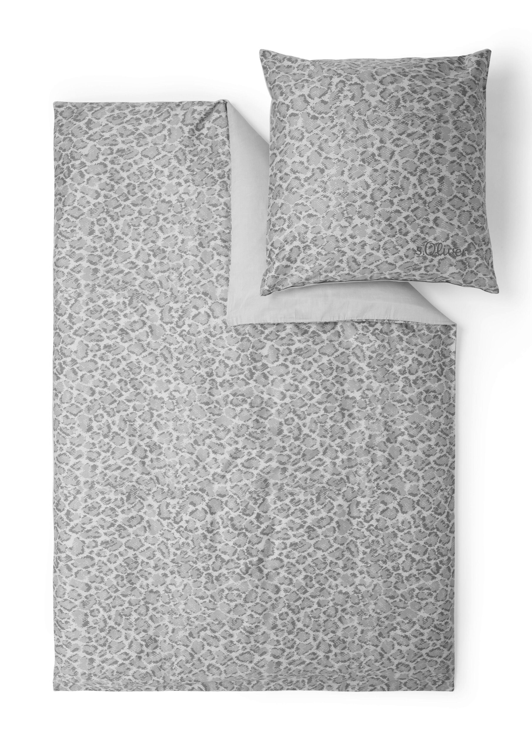 Wende-Bettwäsche-Set mit Leo-Muster