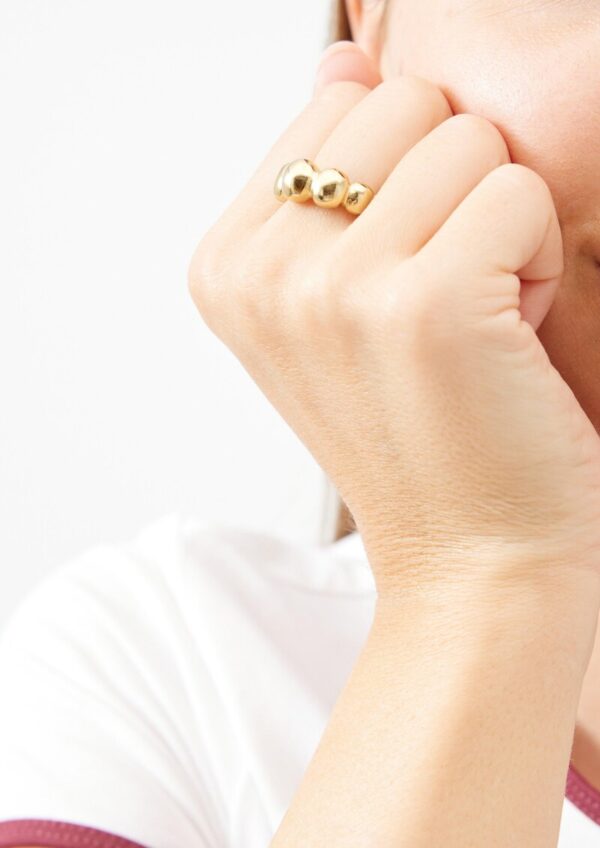 Edelstahlring IP Gold