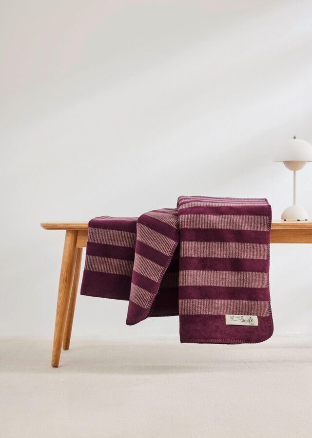 Kuschelige Decke aus Jacquard