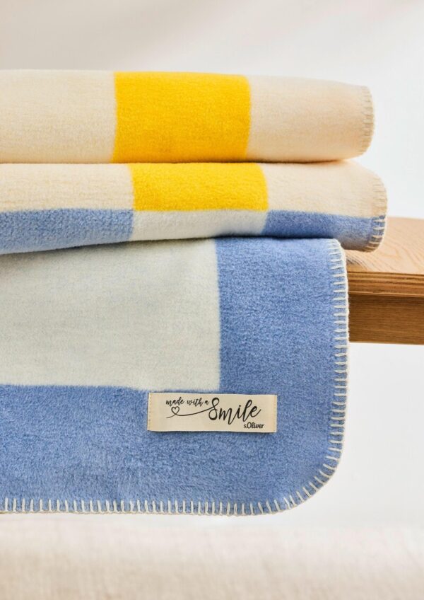 Gemusterte Decke aus Jacquard