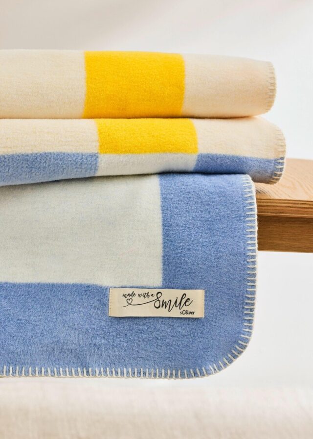 Gemusterte Decke aus Jacquard