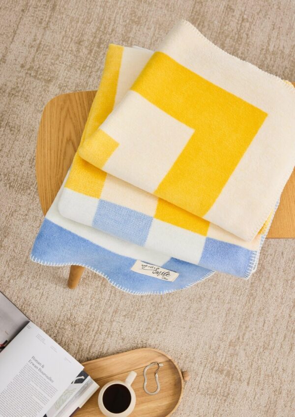 Gemusterte Decke aus Jacquard