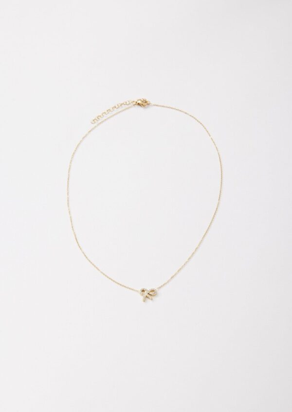 Edelstahlarmband mit goldener IP Beschichtung und Schleifen-Detail