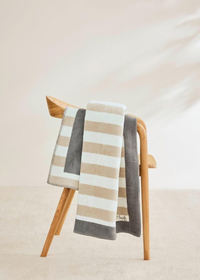 Kuschelige Decke aus Jacquard