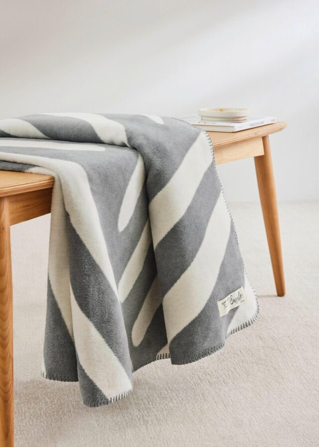 Weiche Decke aus Jacquard