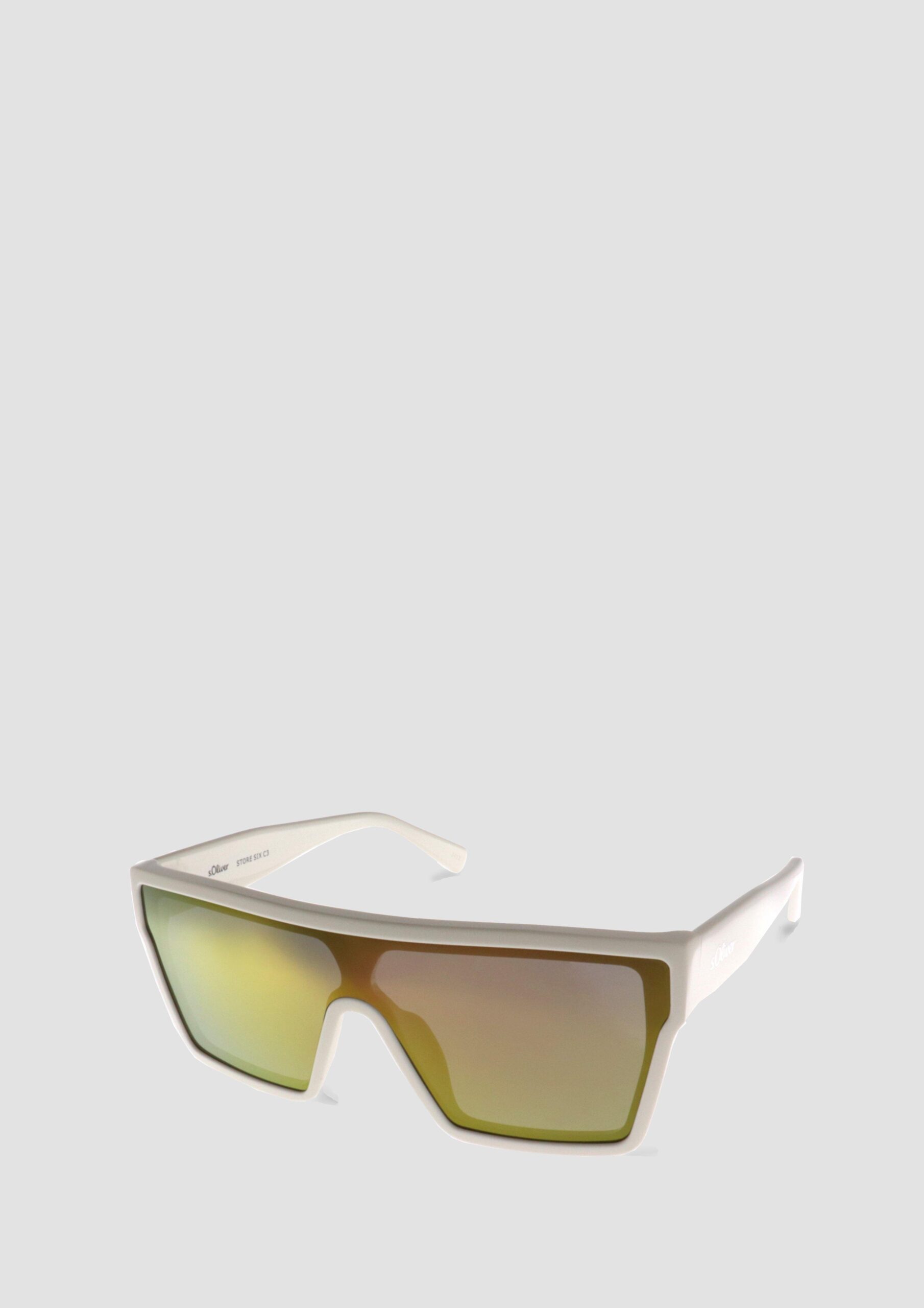 Sonnenbrille mit eckigem Rahmen