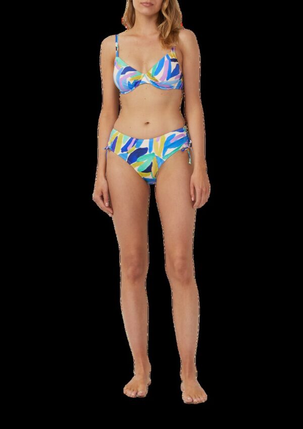 Bikini mit Bügel-Top und abstraktem Muster