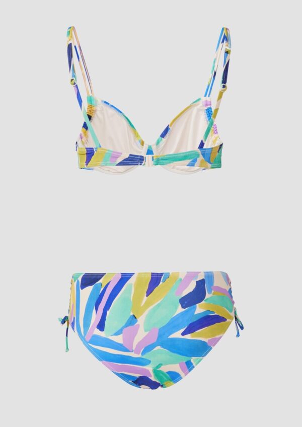 Bikini mit Bügel-Top und abstraktem Muster