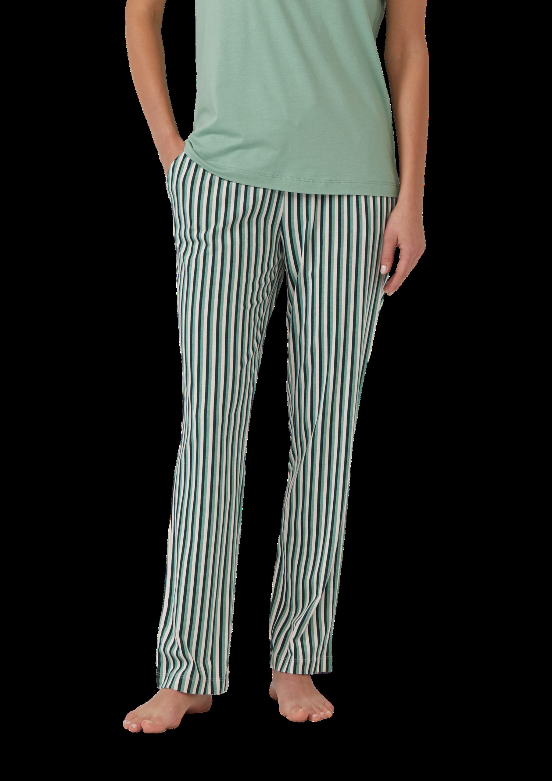 Pyjama-Hose mit floralem-Print und Gummizugbund