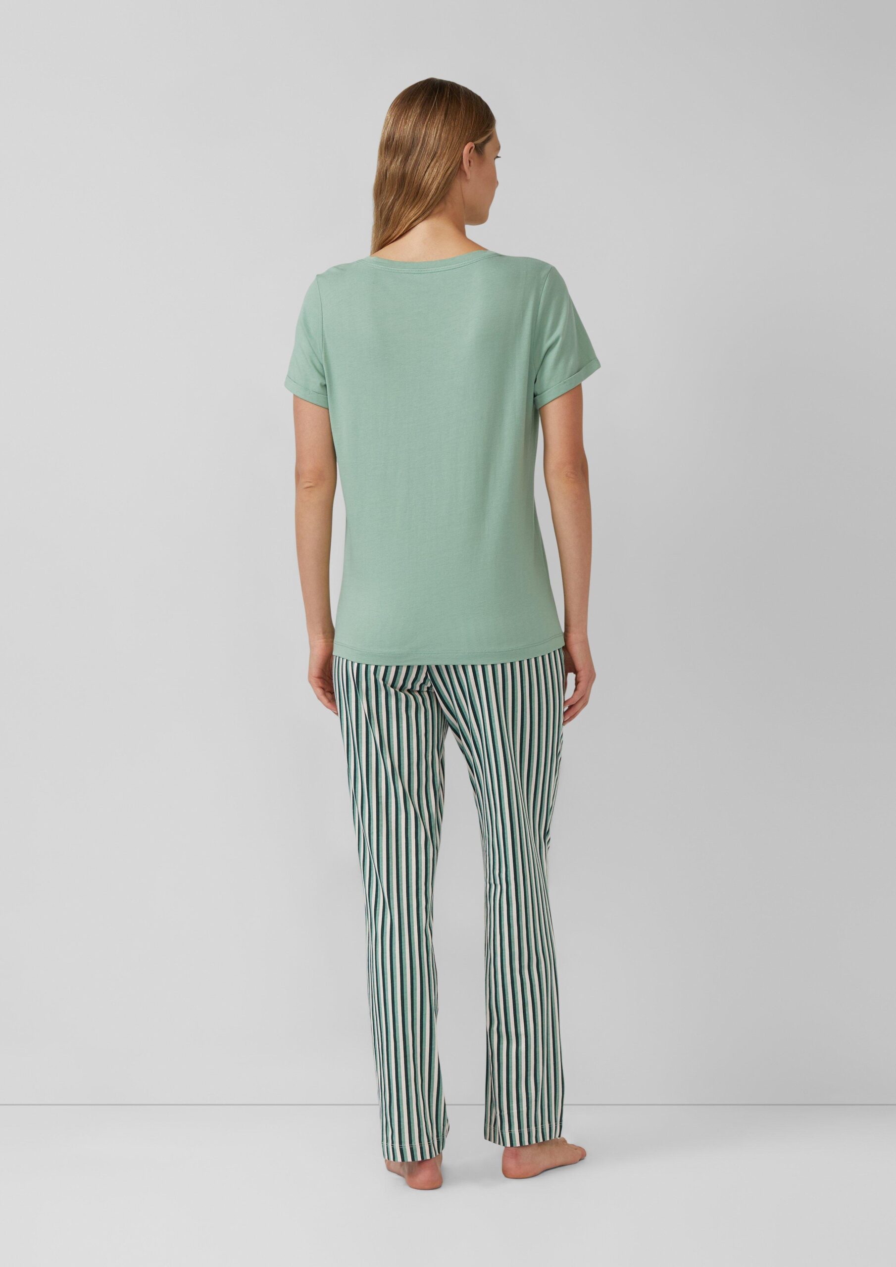 Pyjama-Hose mit floralem-Print und Gummizugbund