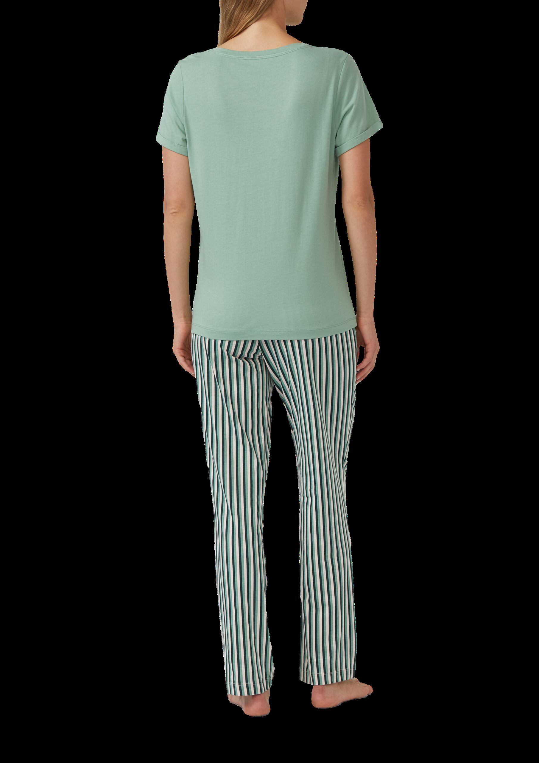 Pyjama-Hose mit floralem-Print und Gummizugbund