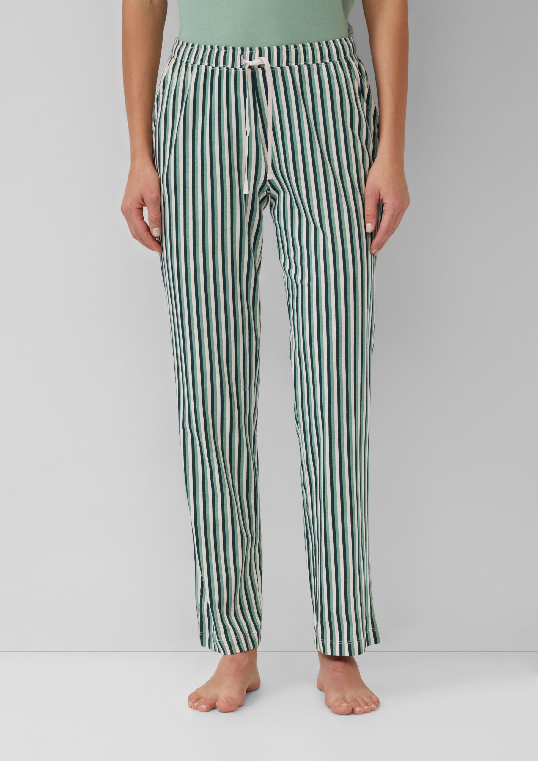 Pyjama-Hose mit floralem-Print und Gummizugbund