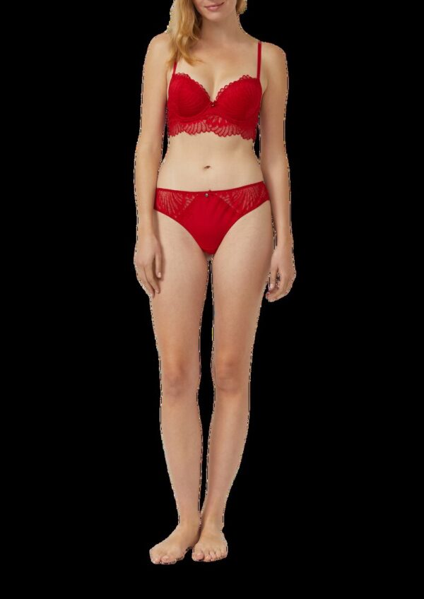 String aus floraler Spitze mit Zierschleife