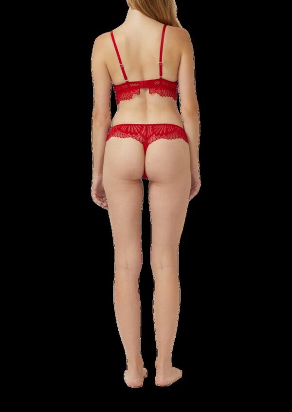 String aus floraler Spitze mit Zierschleife