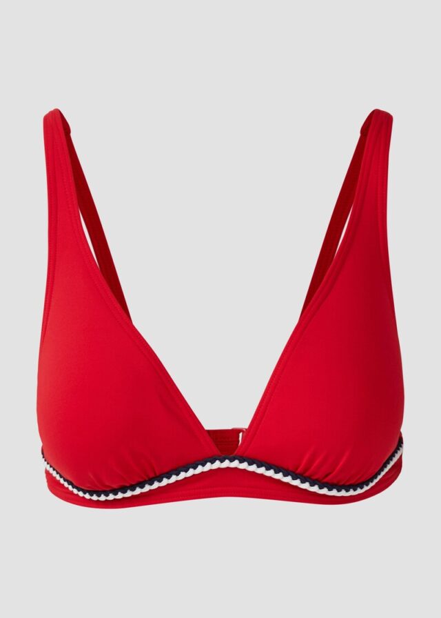 Triangel-Bikini-Top mit Zierborte