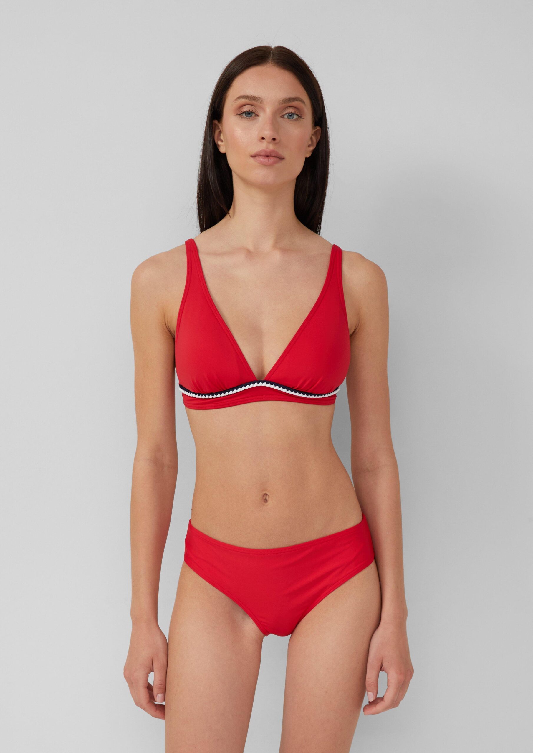 Triangel-Bikini-Top mit Zierborte