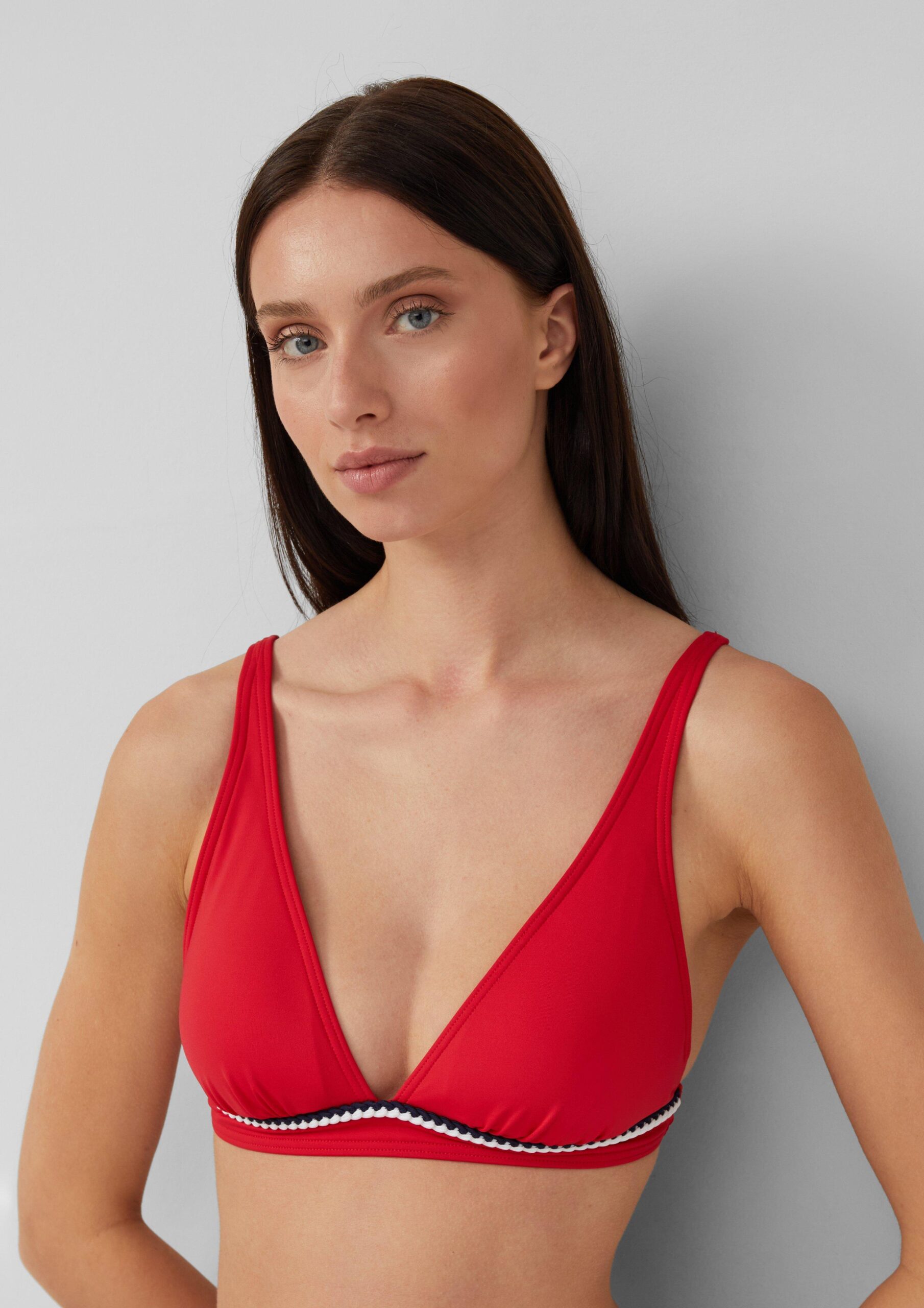 Triangel-Bikini-Top mit Zierborte