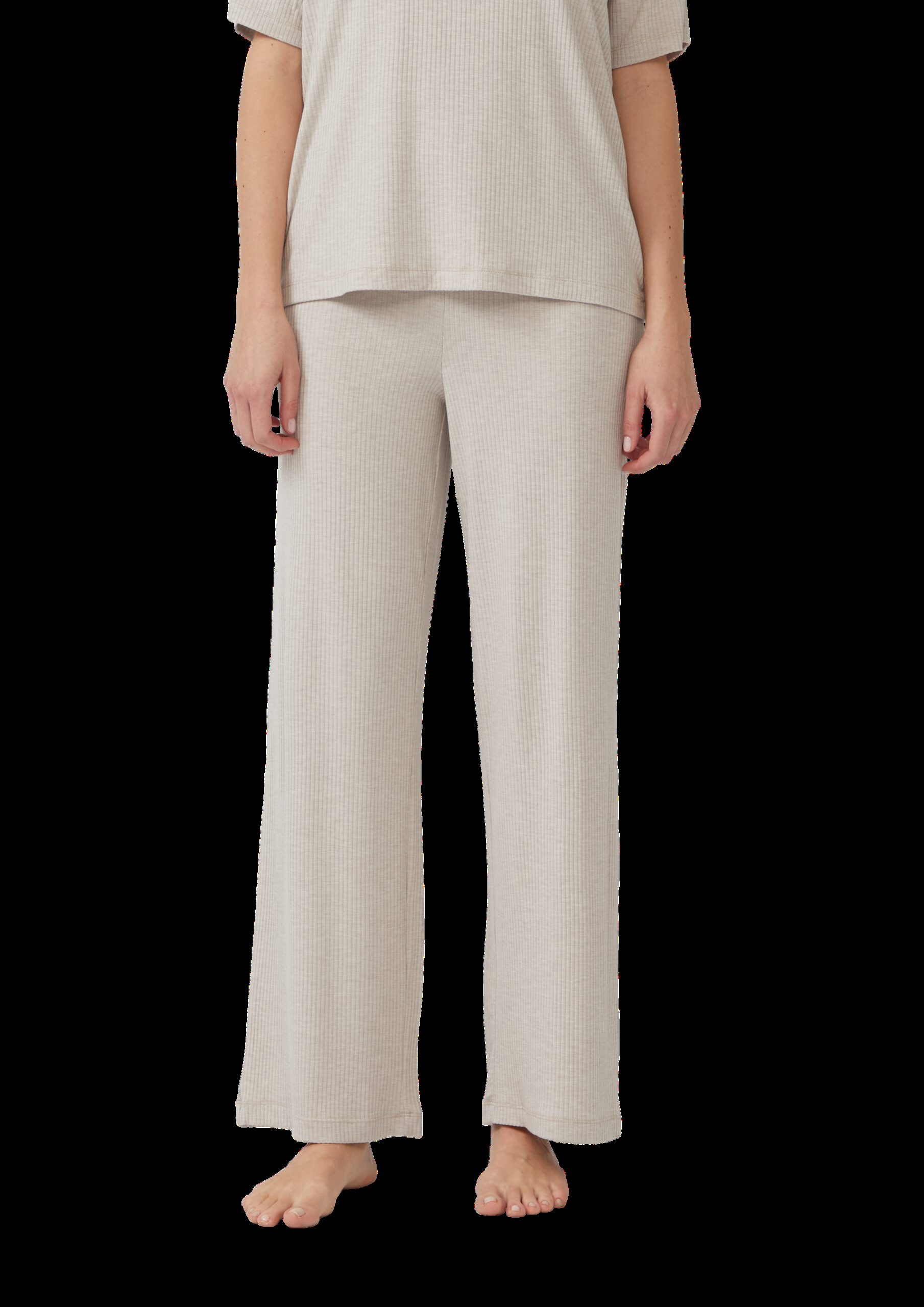 Pyjama-Hose aus Modalmix mit Rippstruktur