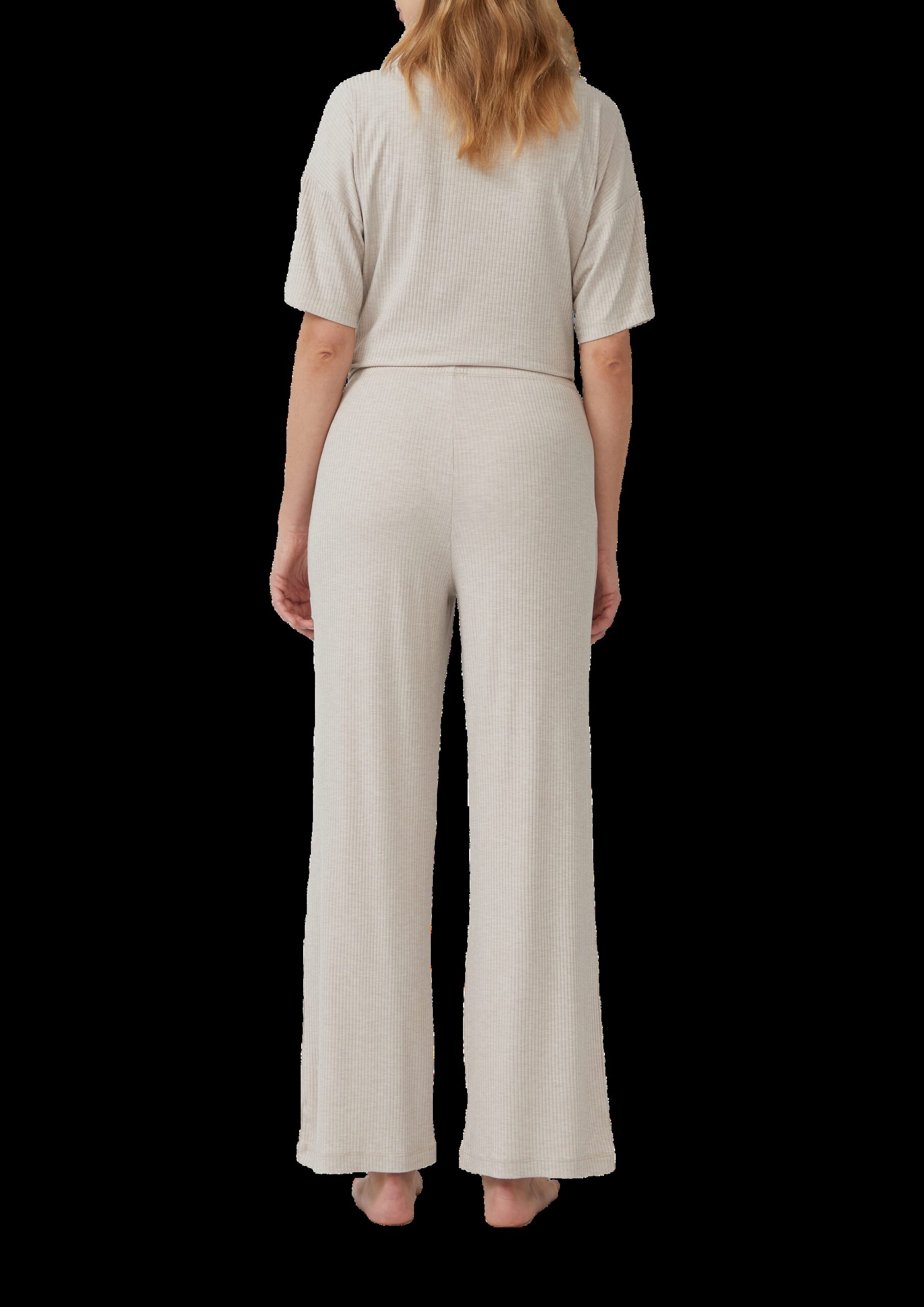 Pyjama-Hose aus Modalmix mit Rippstruktur