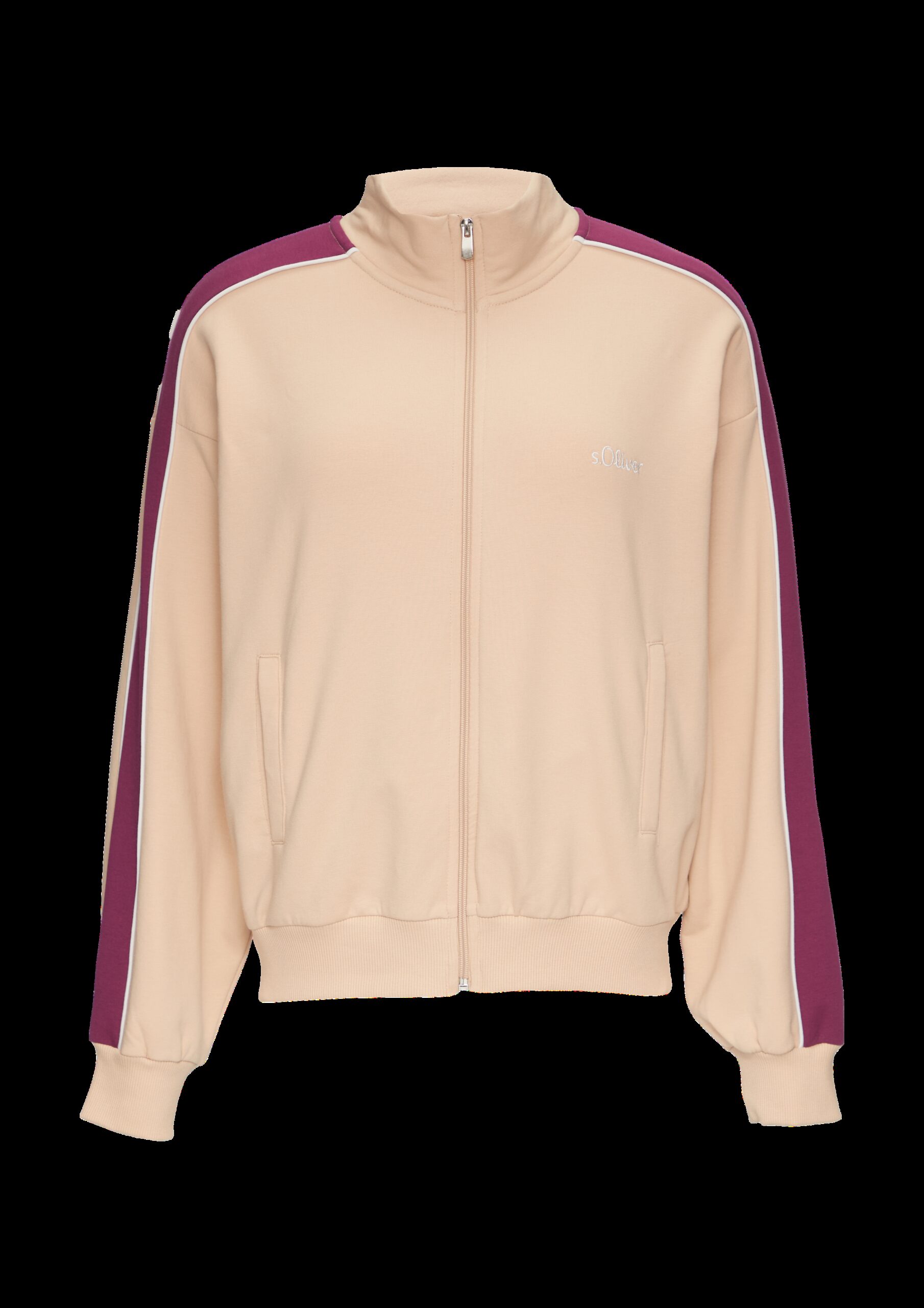 Sweatjacke mit Seitenstreifen