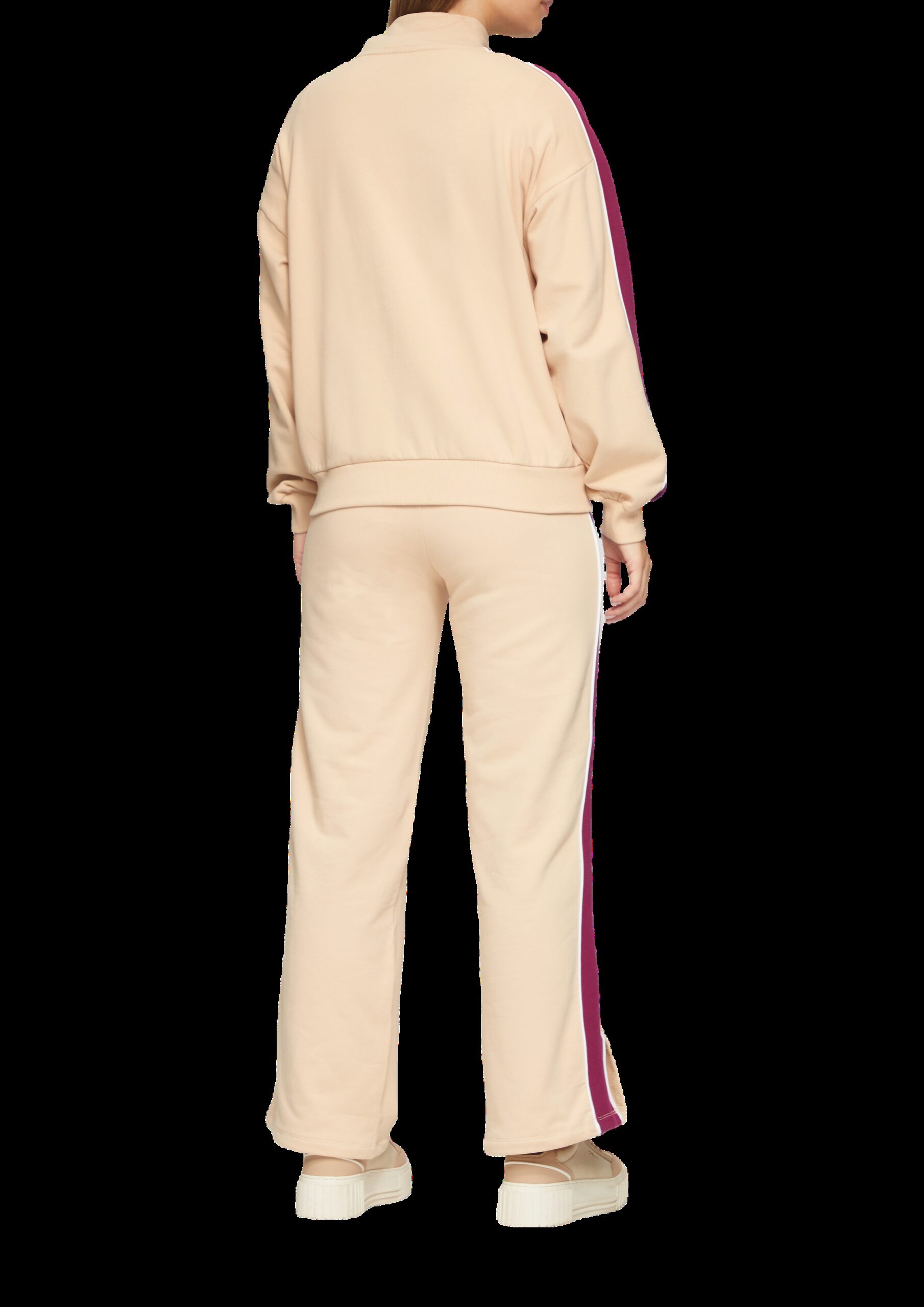 Sweatjacke mit Seitenstreifen