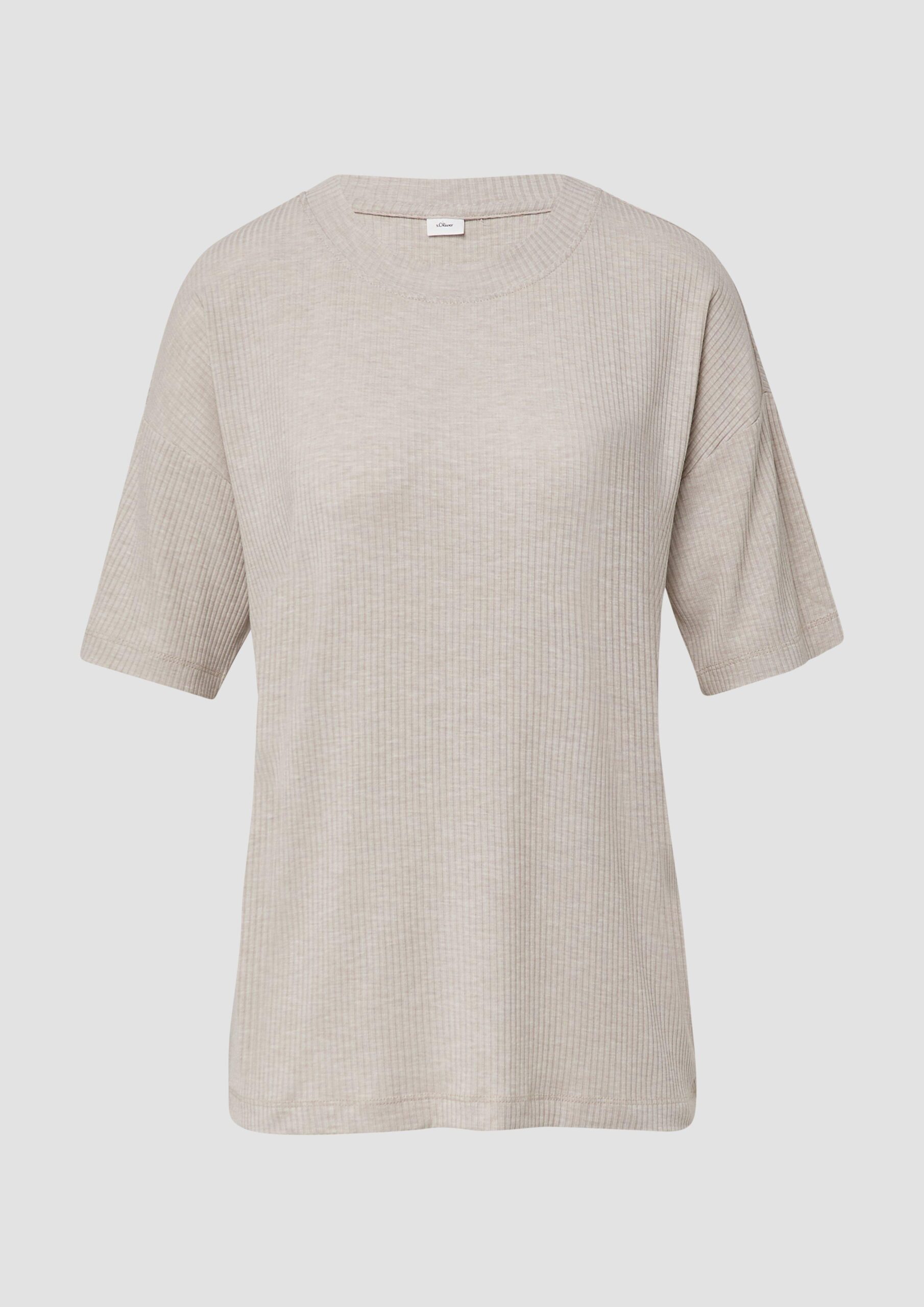 Schlichtes Schlafshirt aus Rippware