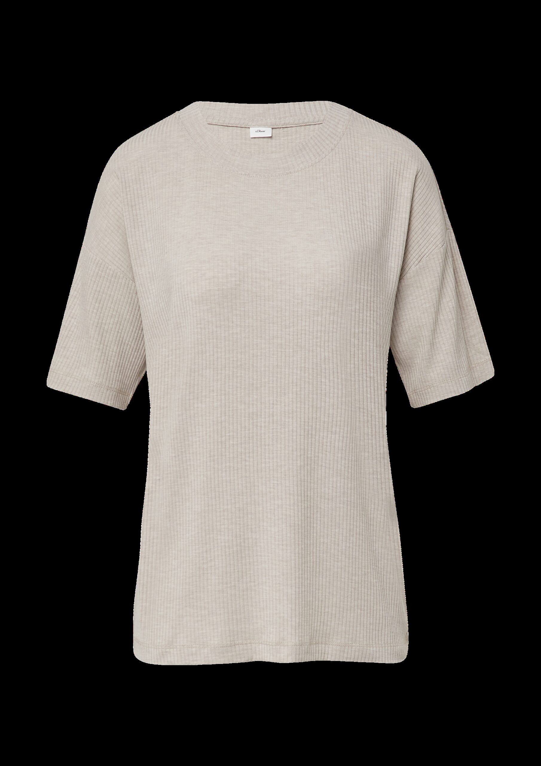 Schlichtes Schlafshirt aus Rippware