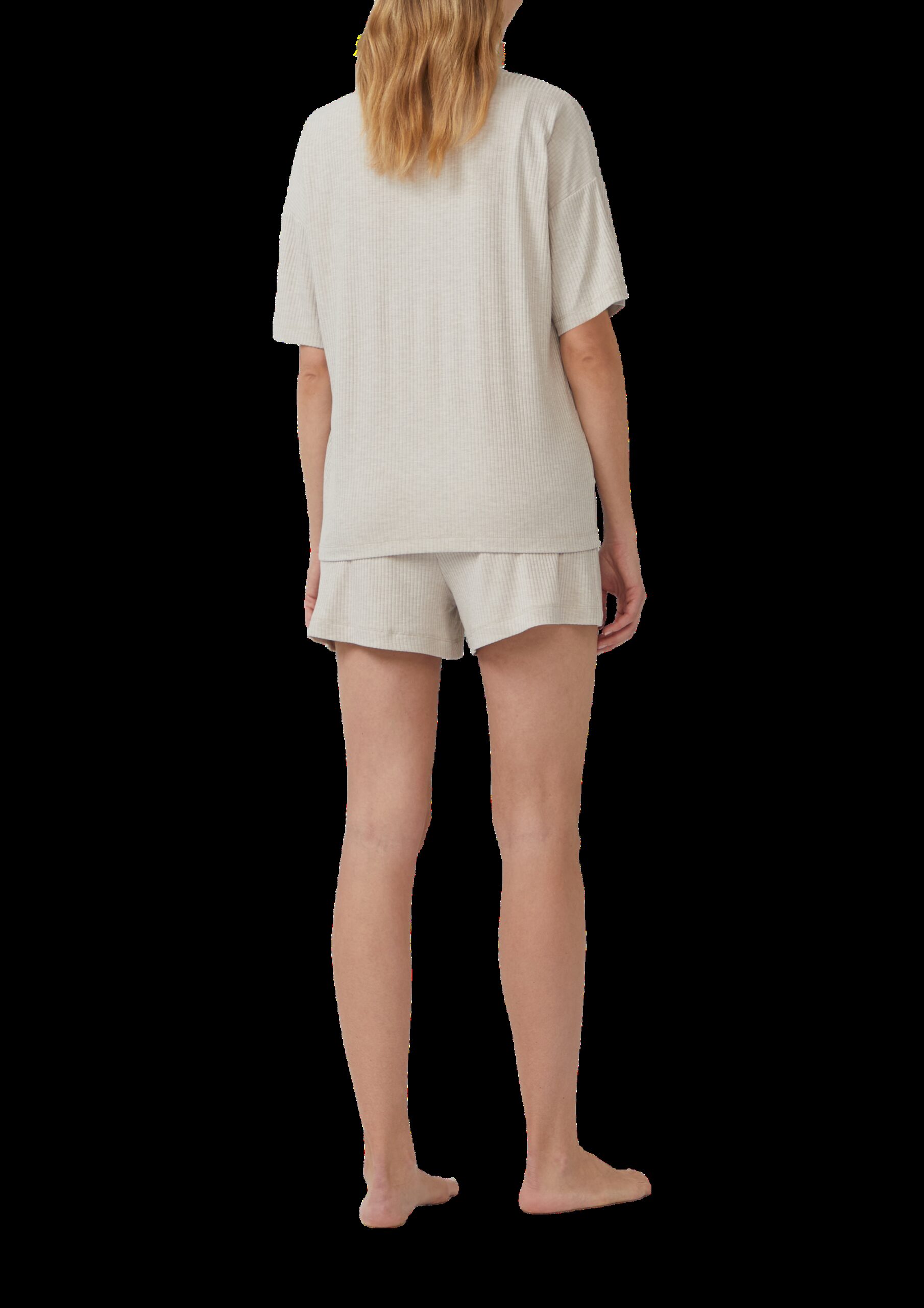 Schlichtes Schlafshirt aus Rippware