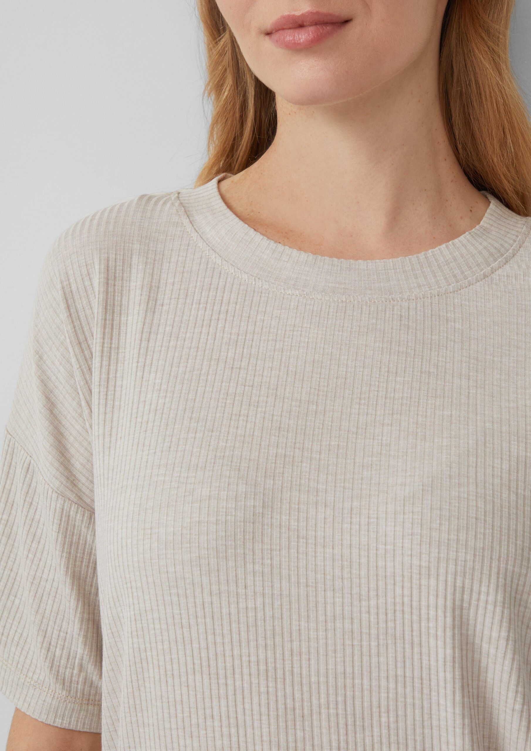 Schlichtes Schlafshirt aus Rippware