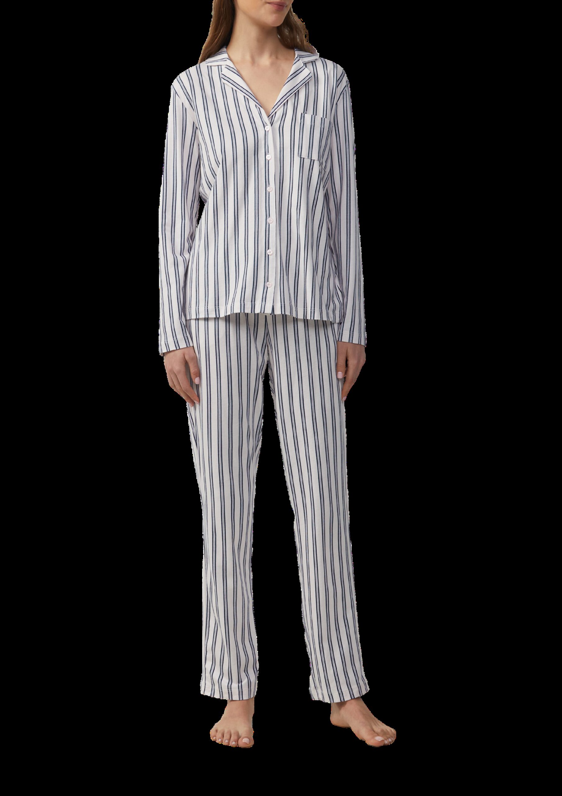 Klassischer Pyjama mit Streifen