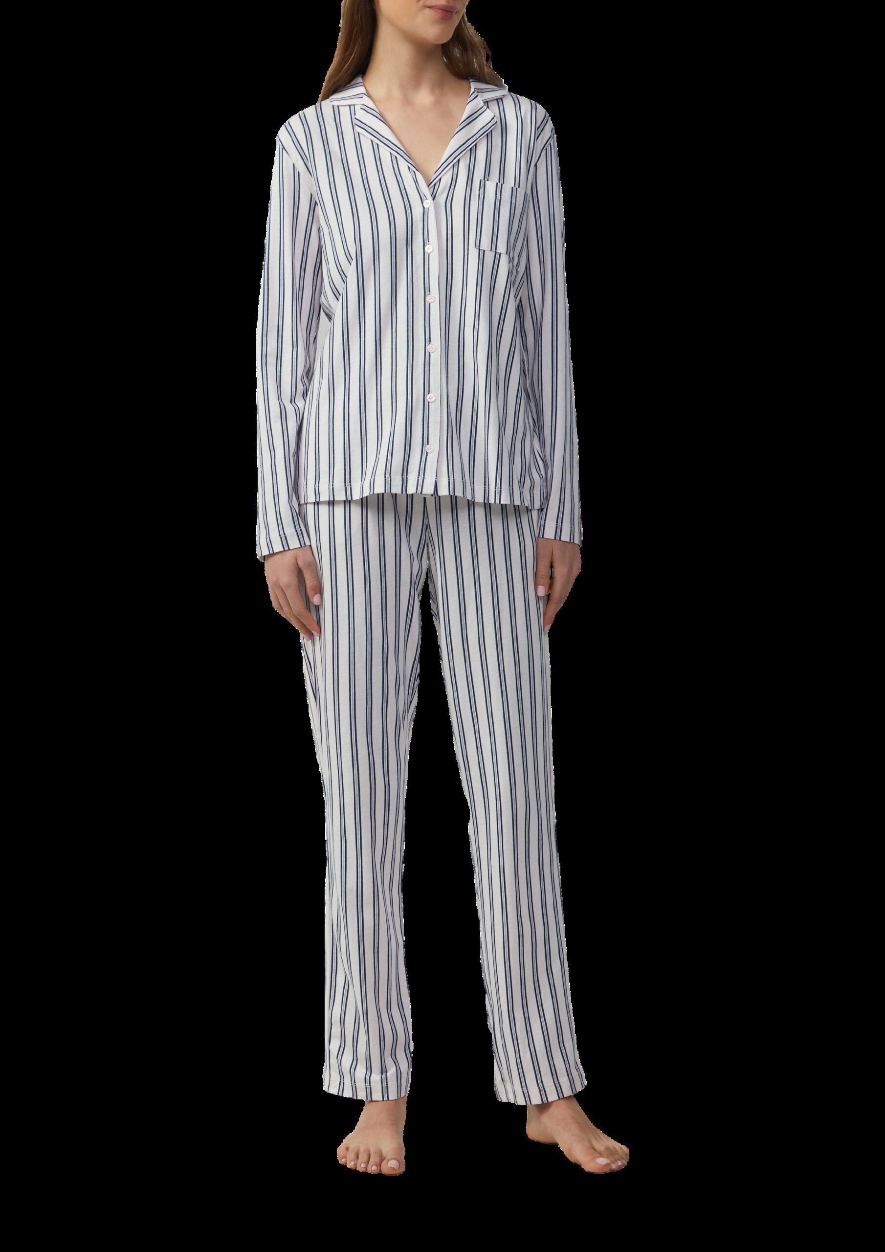 Klassischer Pyjama mit Streifen