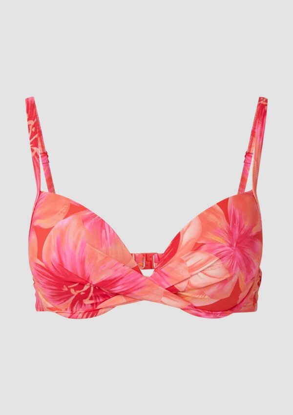 Push-up Bikinitop mit All-over-Print