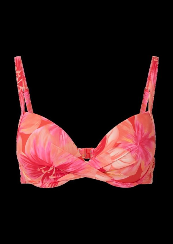Push-up Bikinitop mit All-over-Print