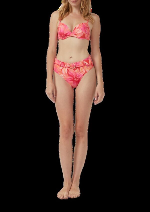 Push-up Bikinitop mit All-over-Print