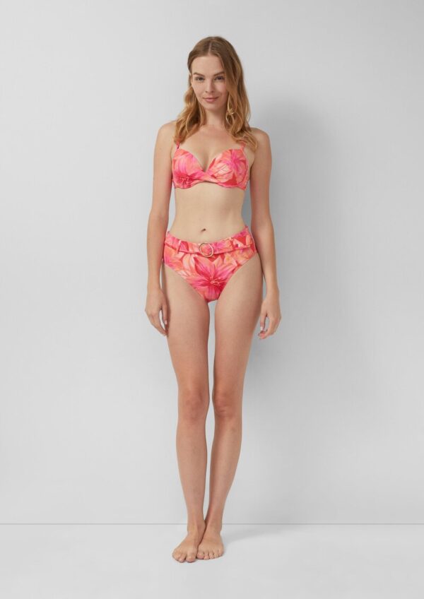 Push-up Bikinitop mit All-over-Print