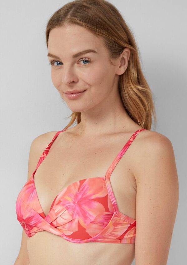 Push-up Bikinitop mit All-over-Print