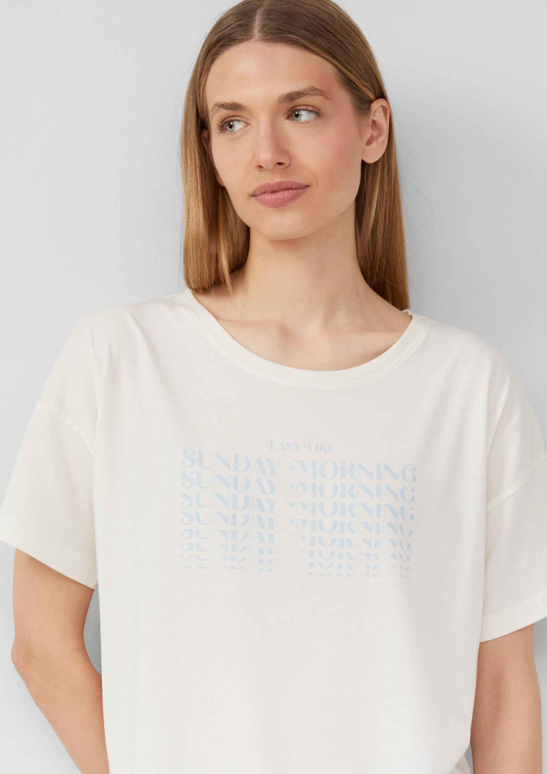 Pyjama aus Baumwollmix mit abstrakt gemusterter Hose