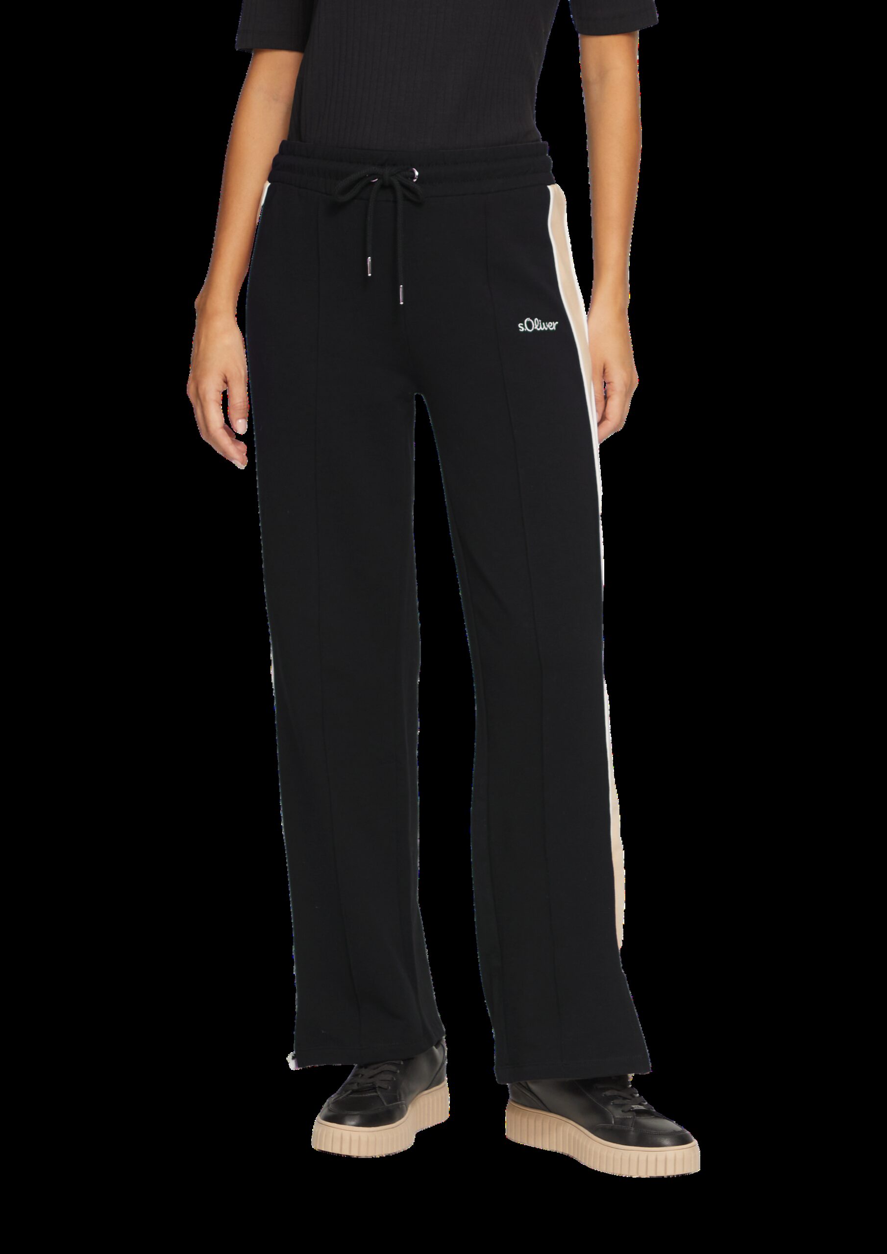 Sweathose mit Streifen-Detail