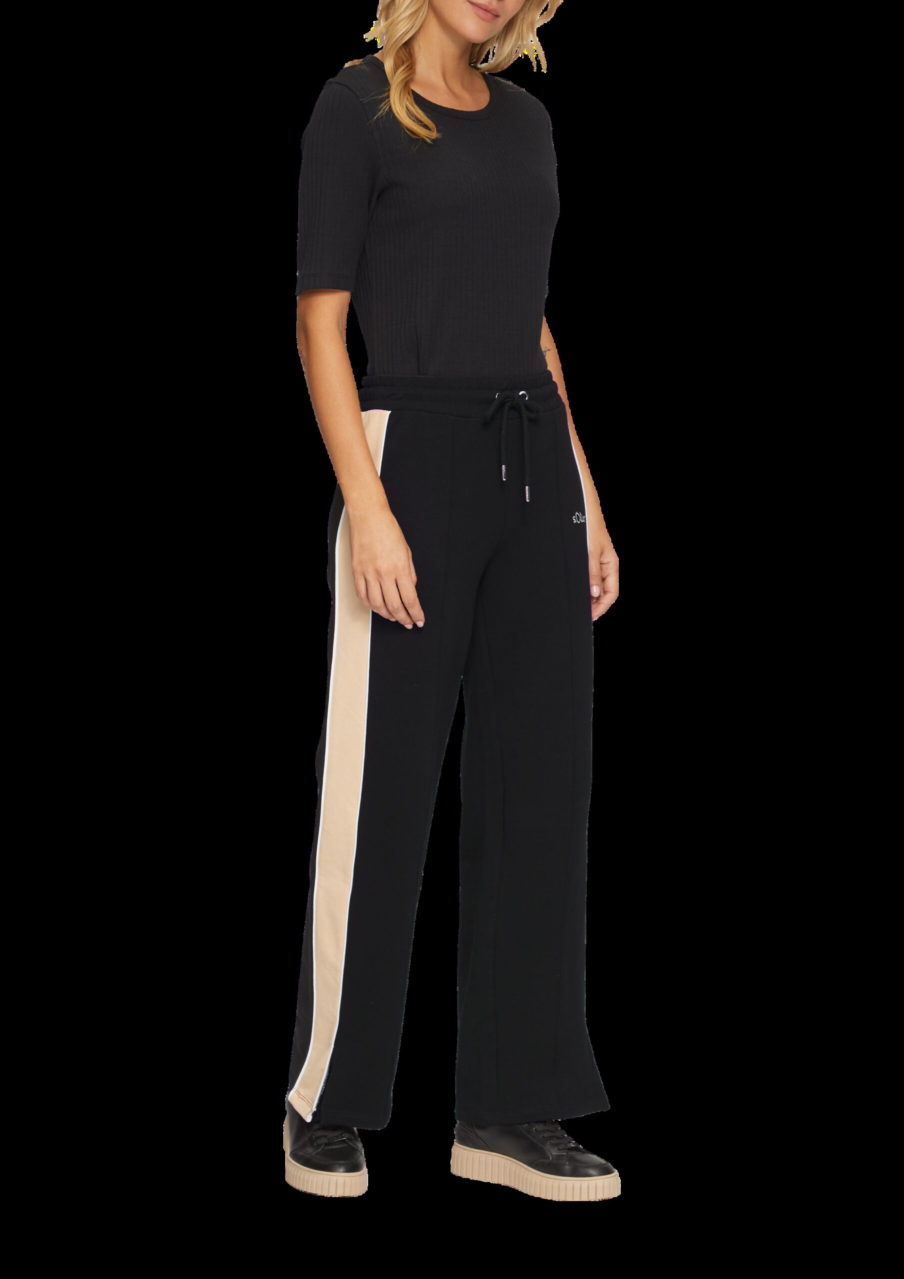 Sweathose mit Streifen-Detail