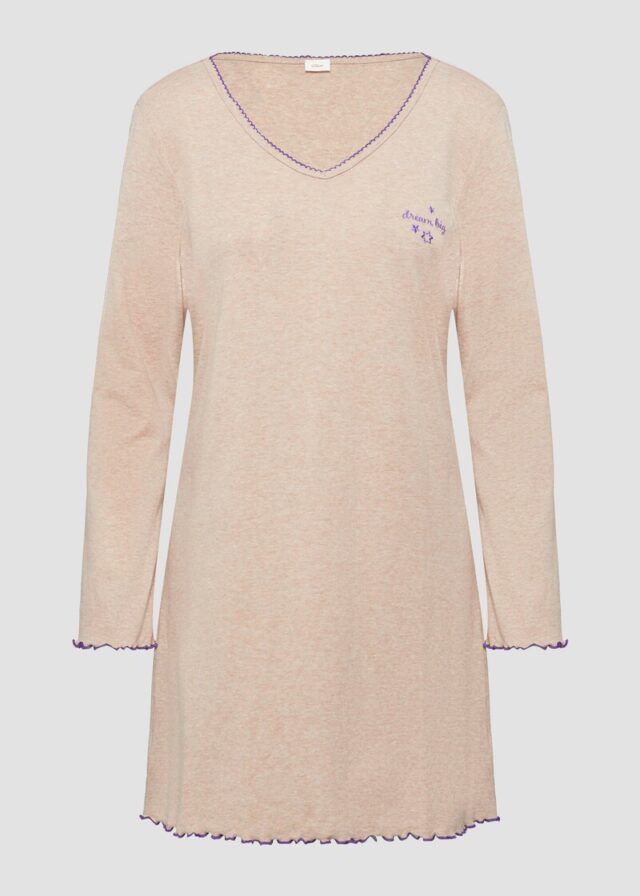 Nachthemd mit V-Ausschnitt