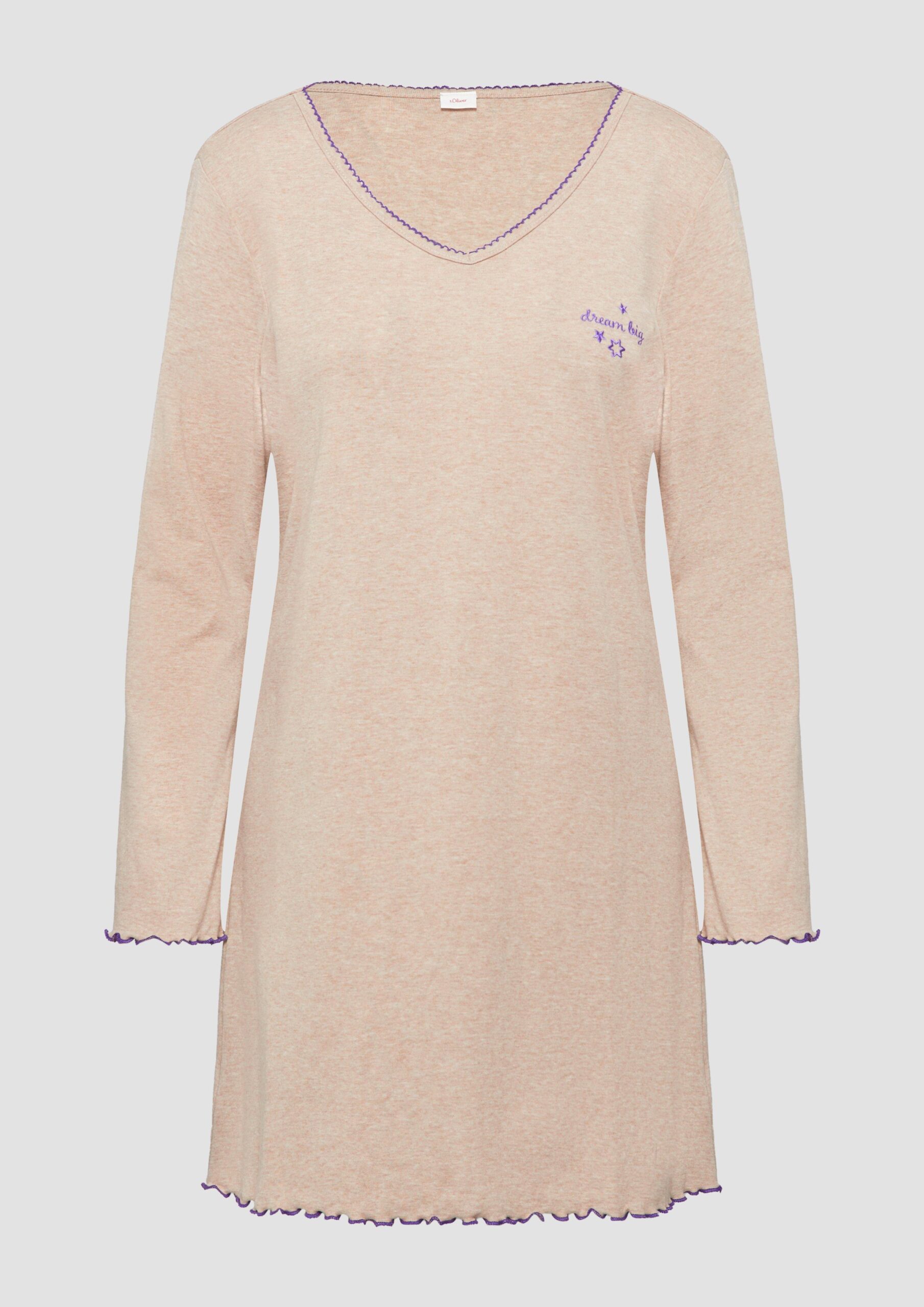 Nachthemd mit V-Ausschnitt