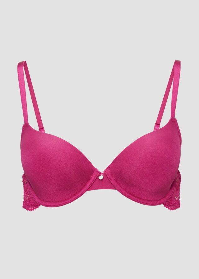 Leicht wattierter BH mit Spitzen-Detail