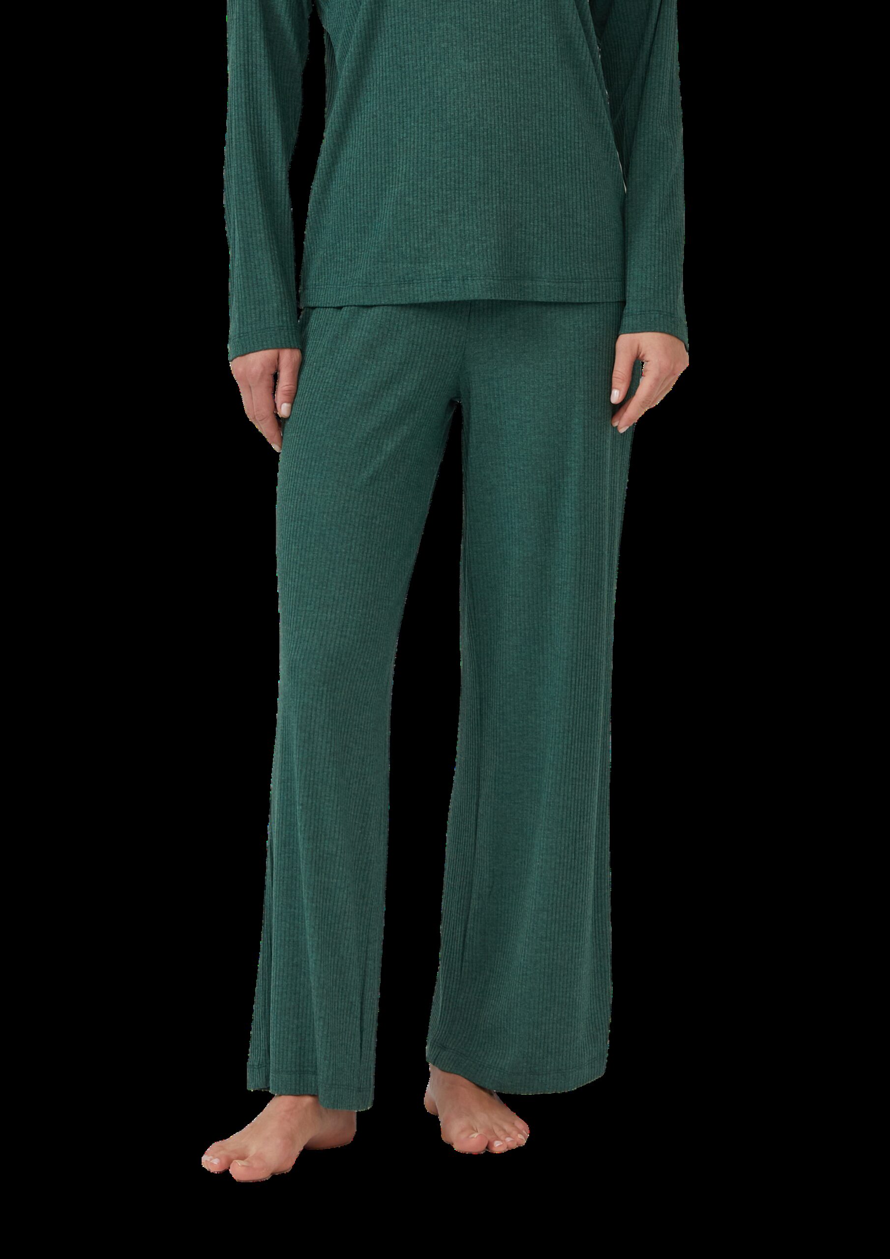 Pyjama-Hose mit Gummibundzug und weitem Bein