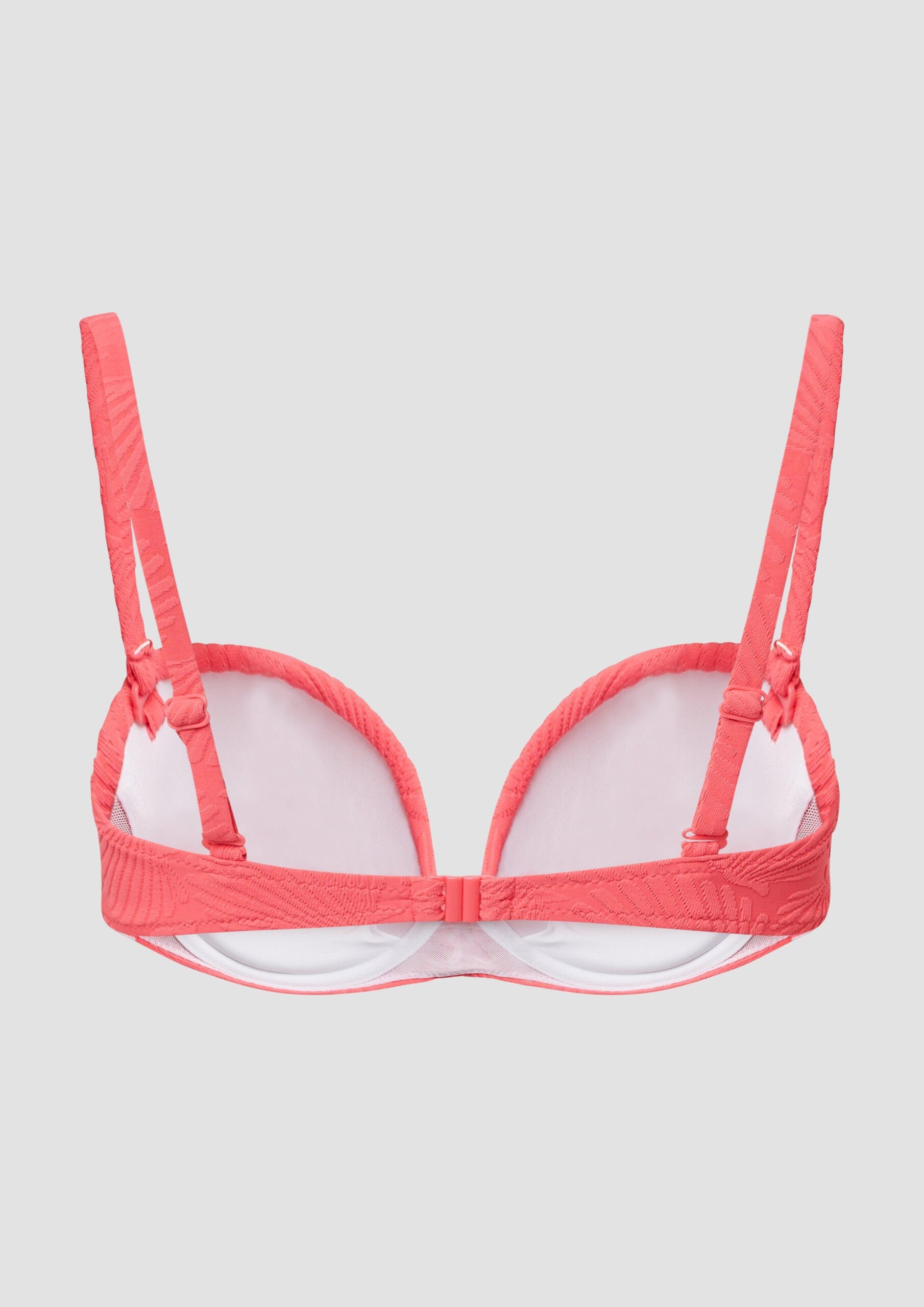 Bikini-Bandeau-Top mit Strukturmuster