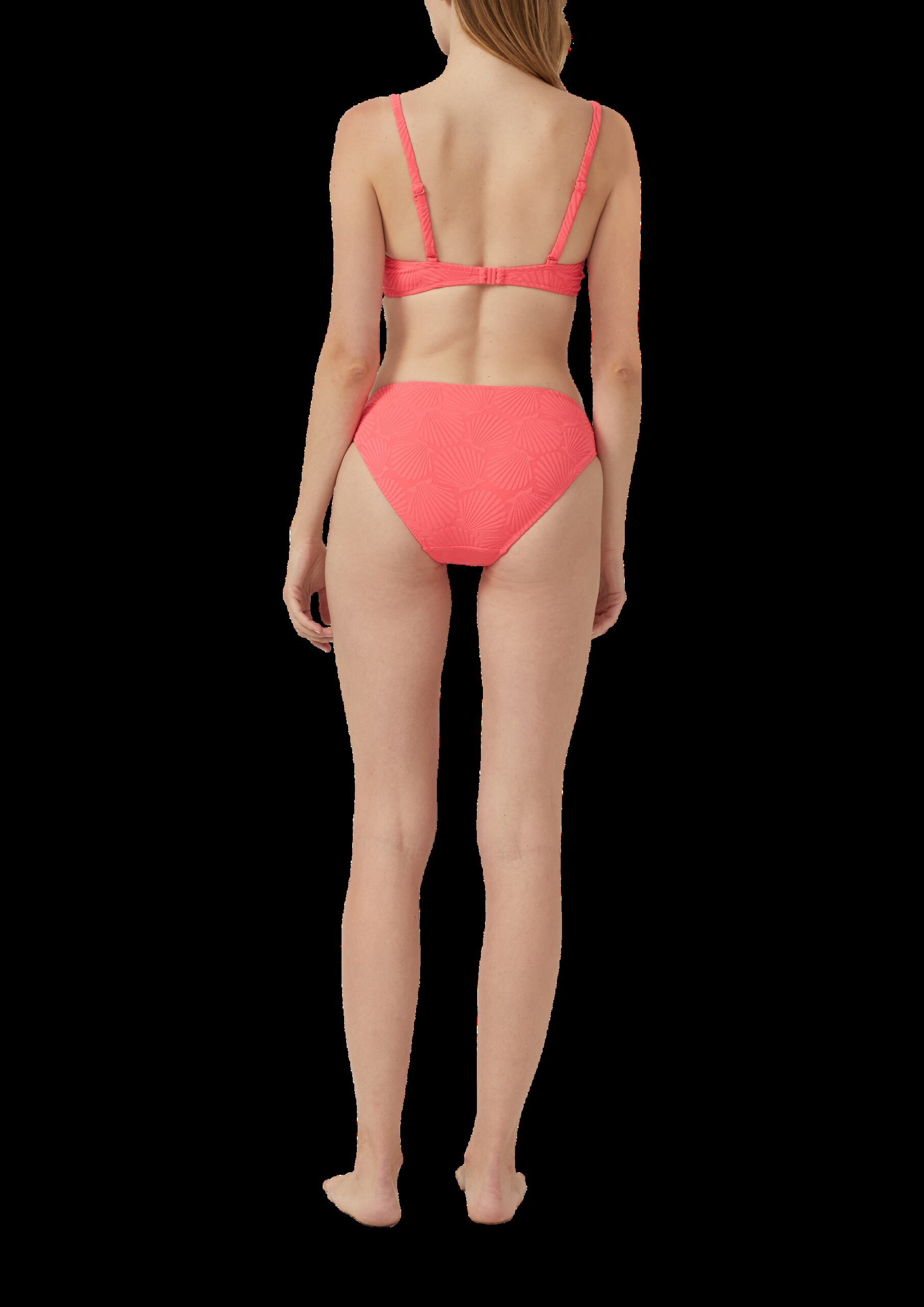 Bikini-Bandeau-Top mit Strukturmuster