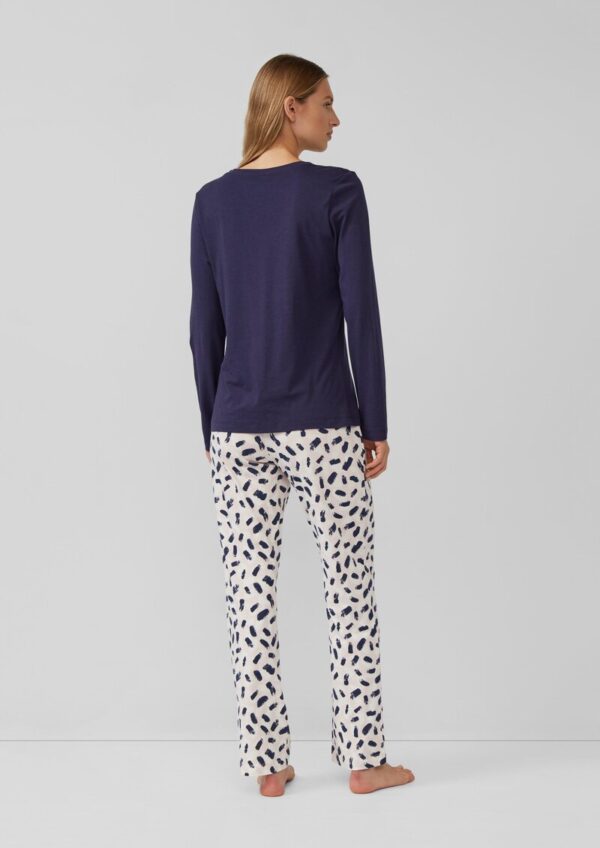 Pyjama-Oberteil mit charmantem Frontprint